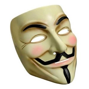 Die Maske aus dem Film "V for Vendetta"