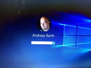 Loginfenster von Windows10