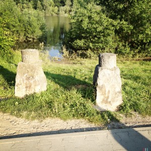 Hochwasser auf dem Biedensand in Lampertheim. Aufgenommen mit der Hipstamatic am 07.06.2013